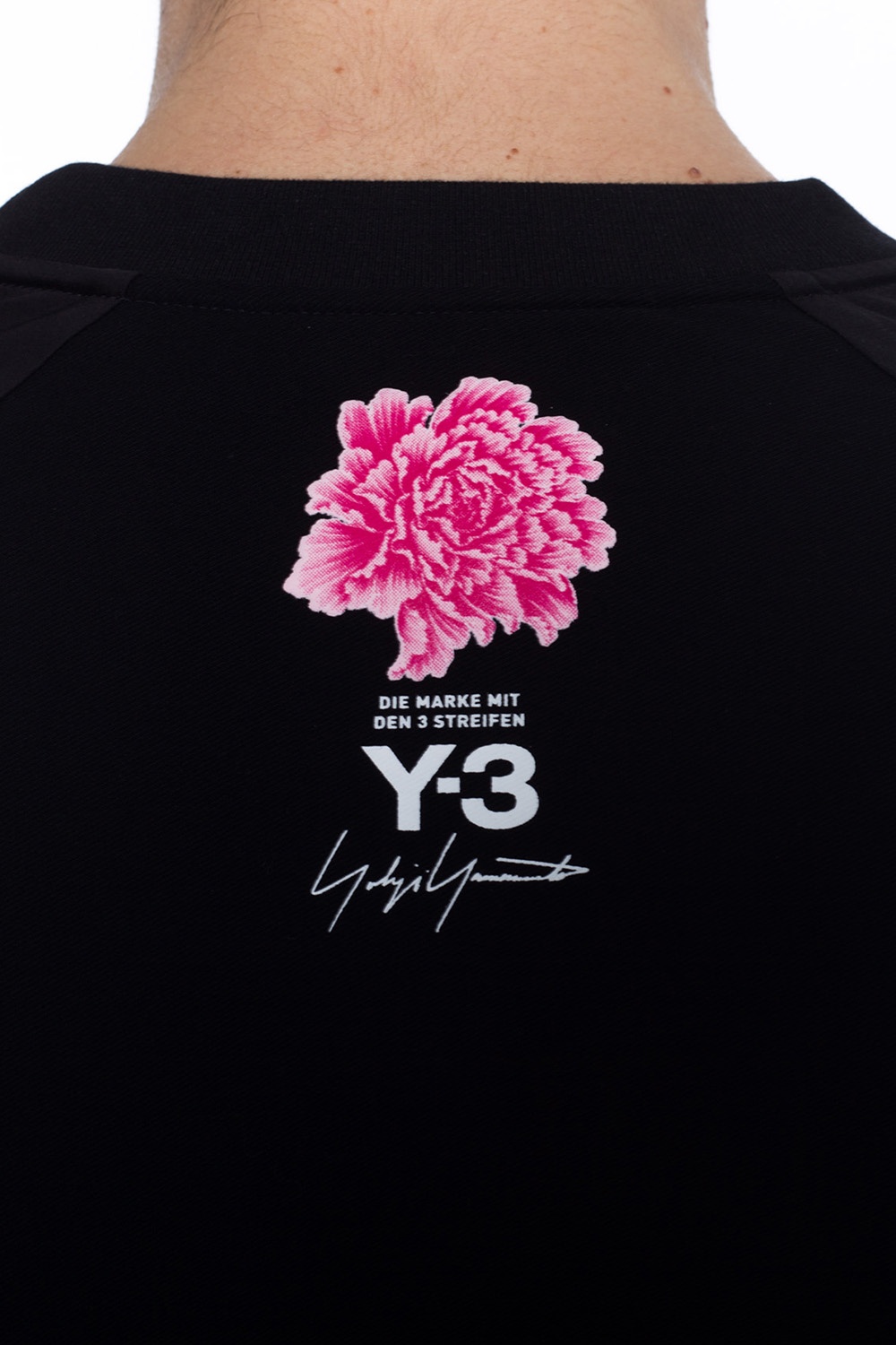 Y-3 Yohji Yamamoto Floral motif T-shirt | Men's Clothing | Vitkac